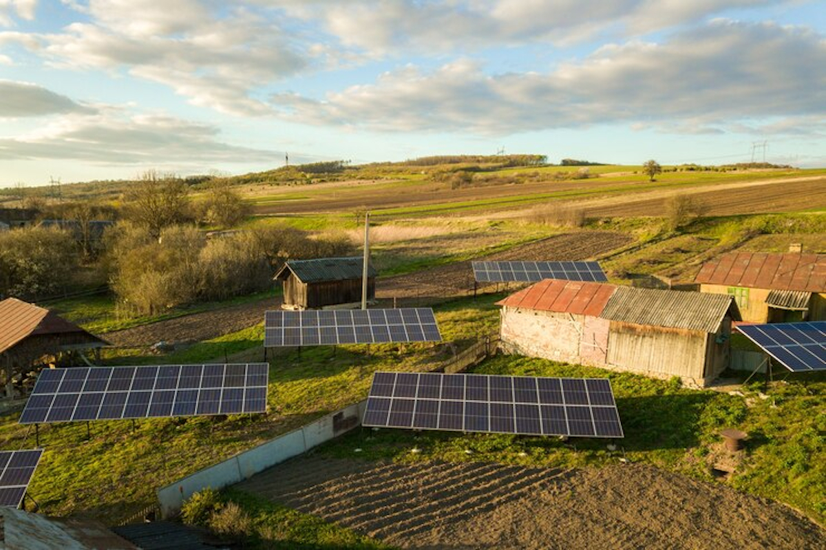 panneau solaire agriculteur